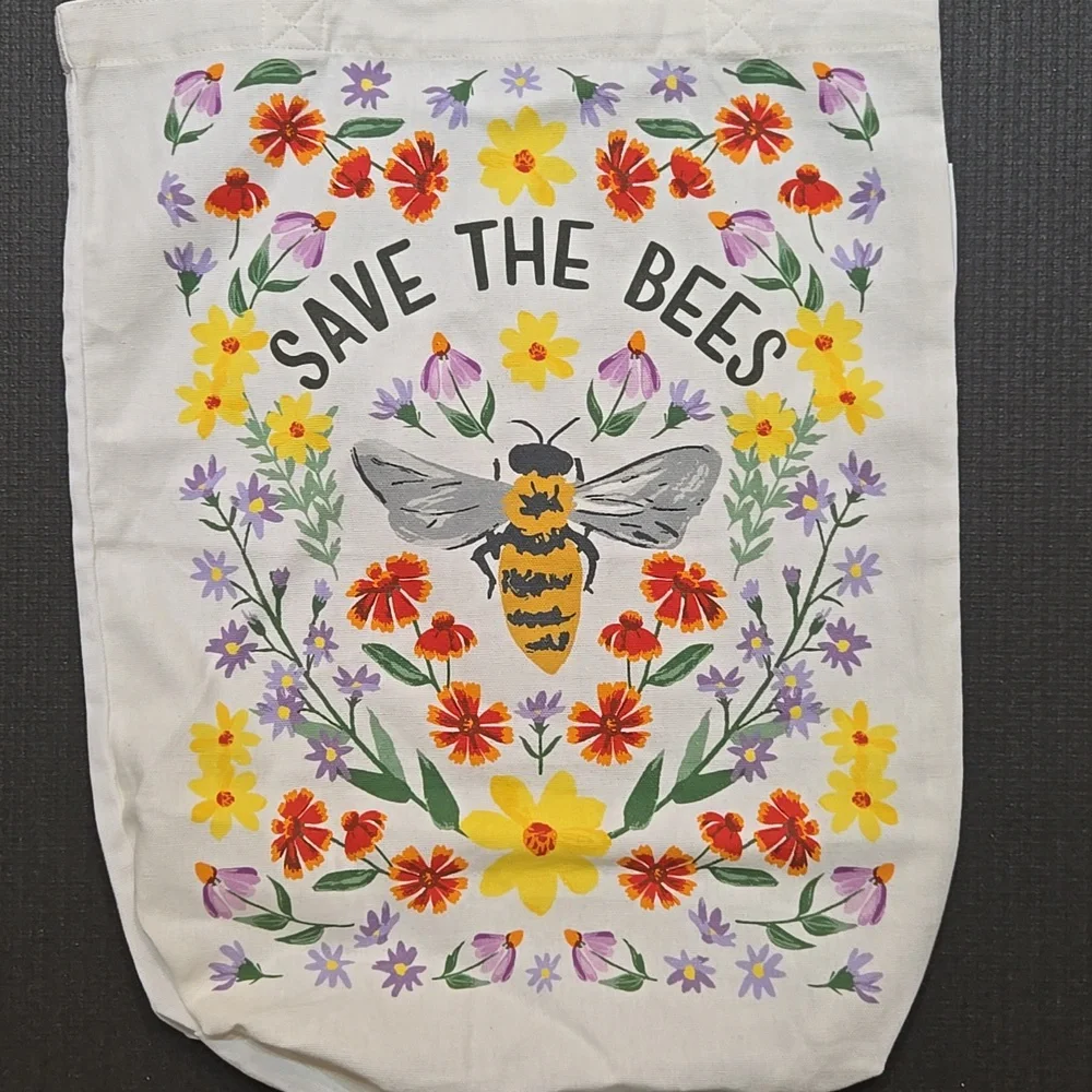 1canoe2 Save The Bees Cotton Canvas Tote Bag - Picture 2 of 6